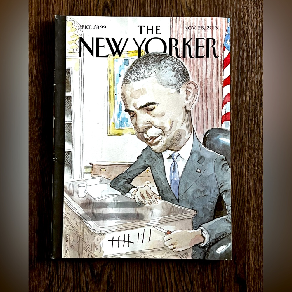 The New Yorker Magazine Obama 8 Years 2016
